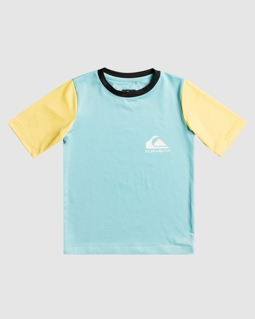 Youth QUIKSILVER Clothing | Boys 2-7 Heats Omni Short Sleeve Rash Vwst