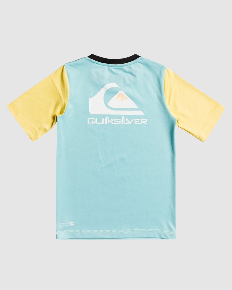 Youth QUIKSILVER Clothing | Boys 2-7 Heats Omni Short Sleeve Rash Vwst