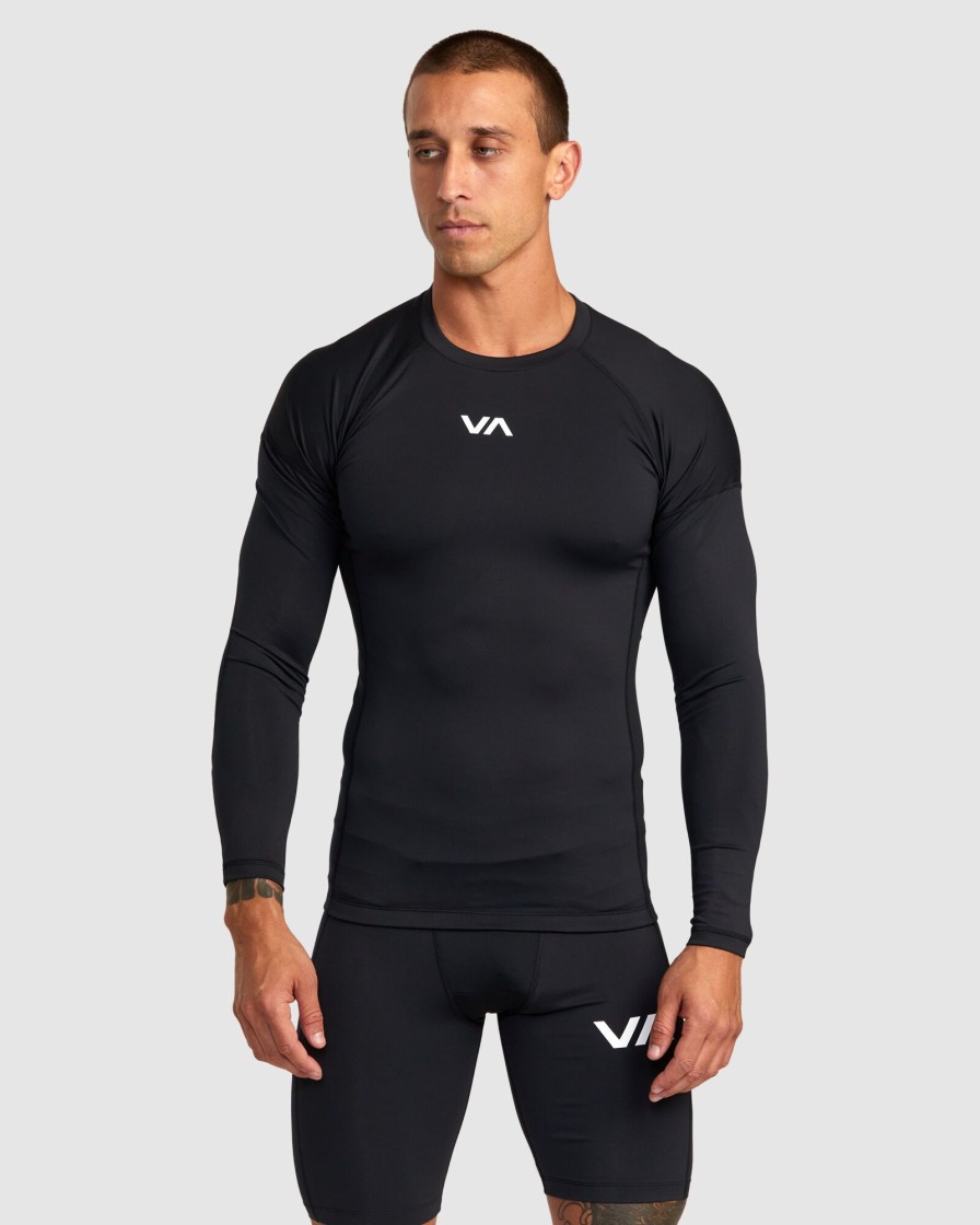 Men RVCA Knitwear | Va Sport Long Sleeve Compression Top