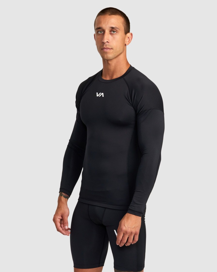 Men RVCA Knitwear | Va Sport Long Sleeve Compression Top