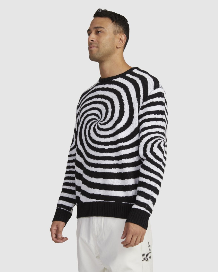 Men RVCA Jumpers & Hoodies | Spiral Crew Knit