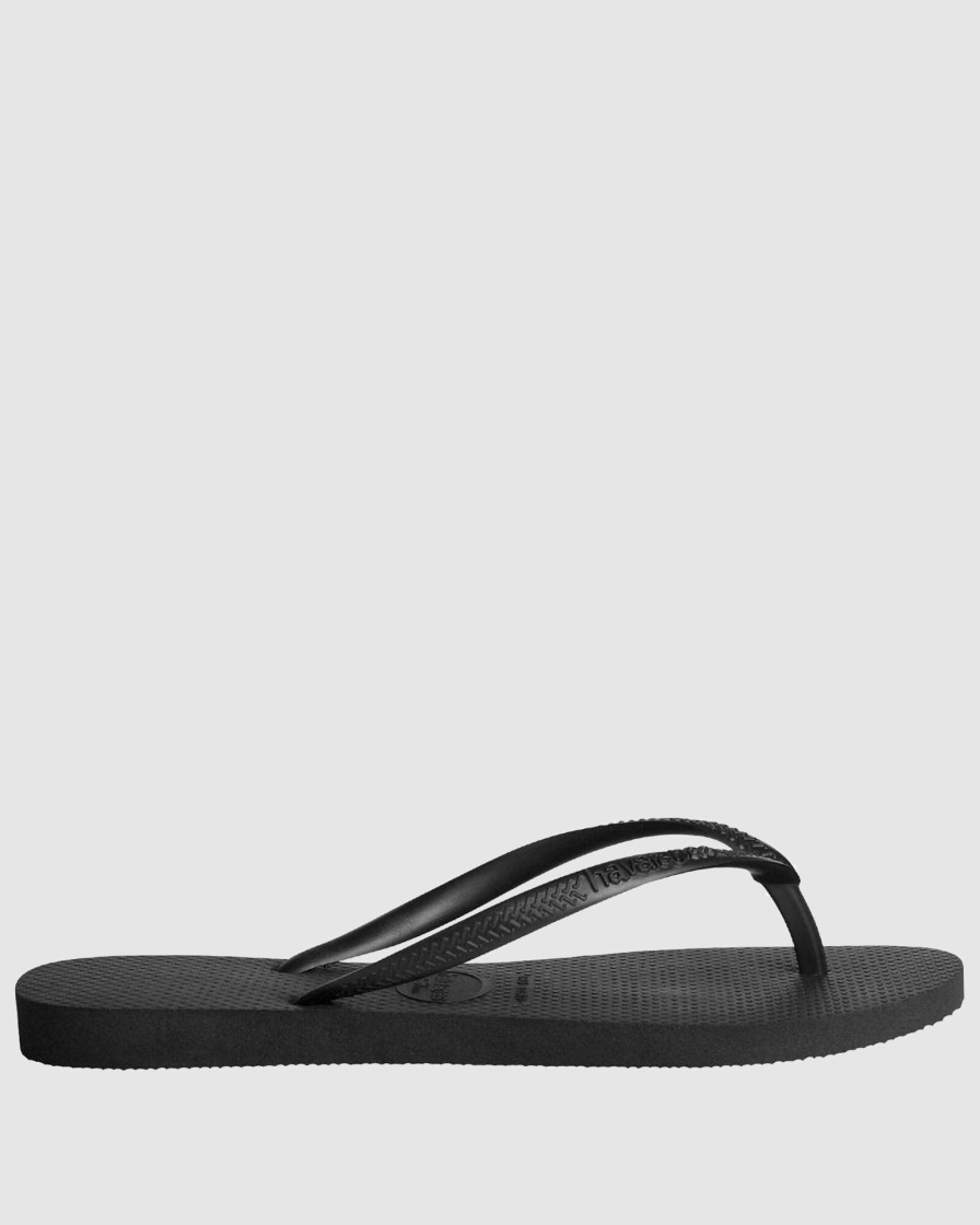 Men HAVAIANAS Thongs | Slim Basic Black