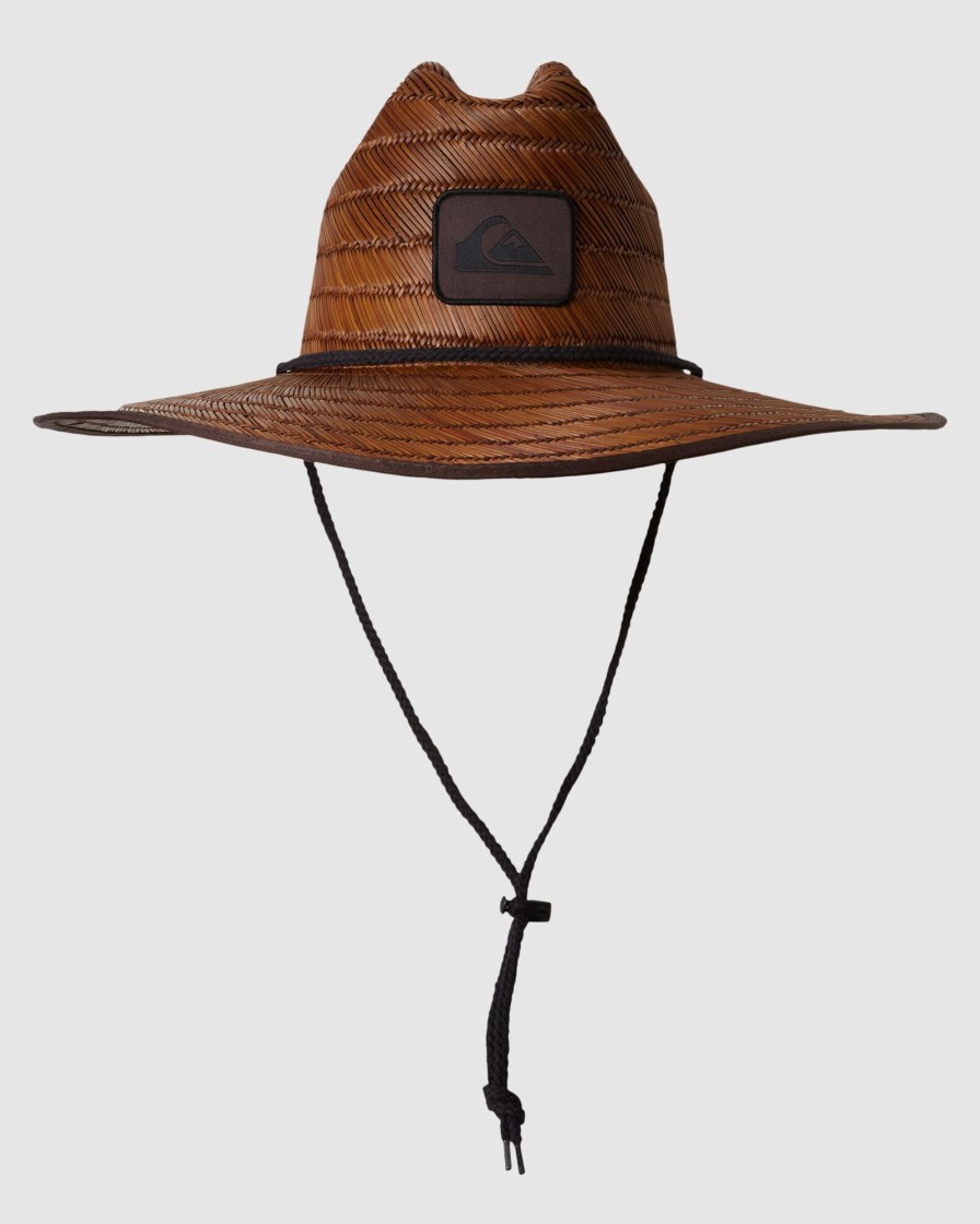 Men QUIKSILVER Headwear | Mens Dredged Straw Lifeguard Hat