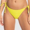 Women ROXY Bikini Bottoms | Womens Happy Rib Tie Side Bikini Bottoms