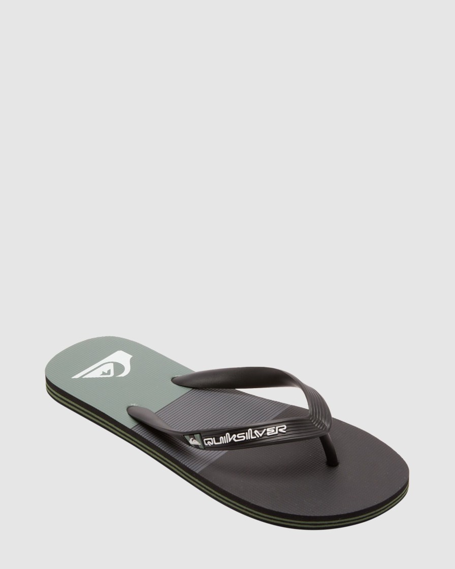 Men QUIKSILVER Thongs | Mens Molokai Panel Flip-Flops