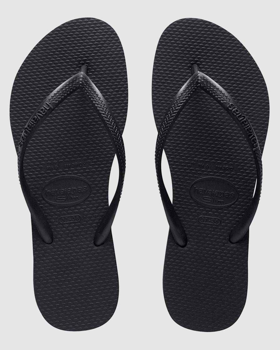 Women HAVAIANAS Thongs | Slim Basic Black