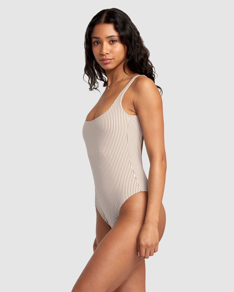 Women RVCA One Pieces | Linear Staple 1Pc Med French