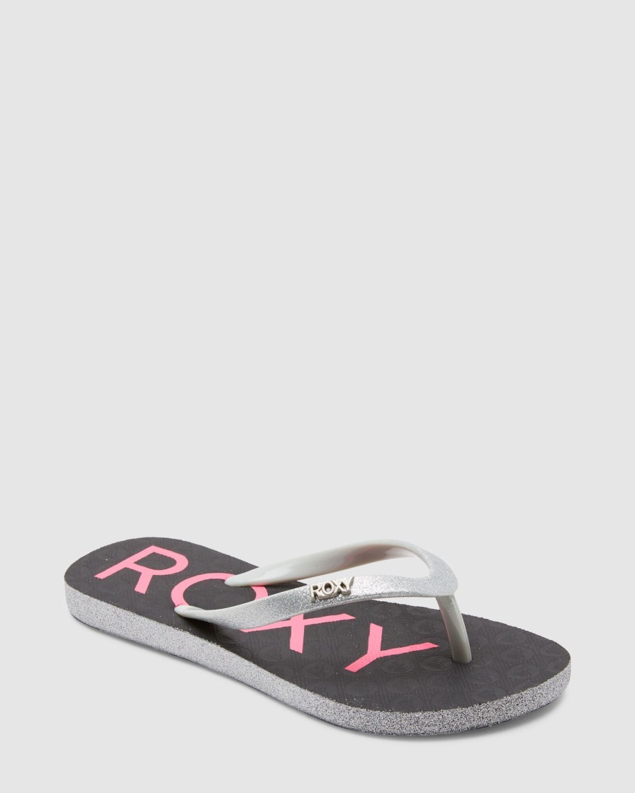 Youth ROXY Footwear | Girls Viva Glitter Iv Flip Flops