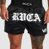 Men RVCA Shorts | Muay Thai Mod Elastic Boxing Shorts 15"