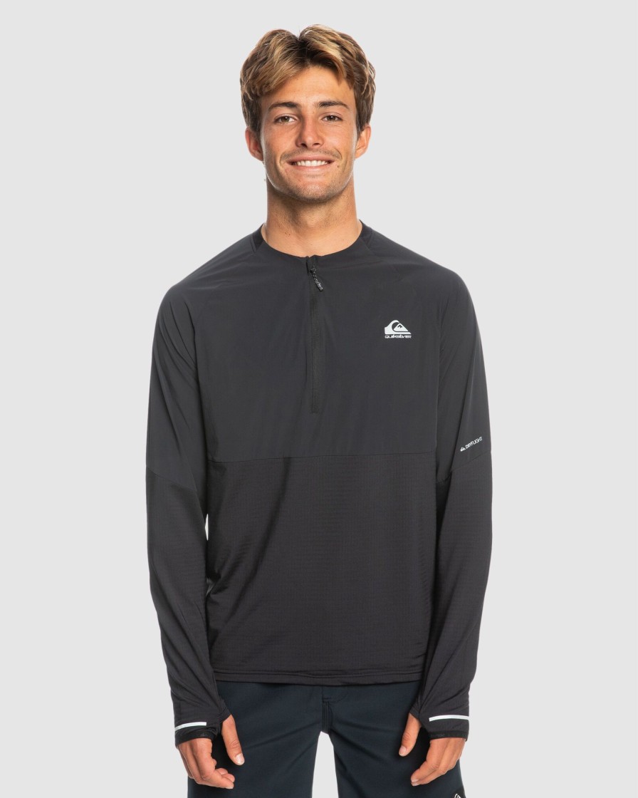 Men QUIKSILVER Knitwear | Mens Keep The Pace Long Sleeve T-Shirt