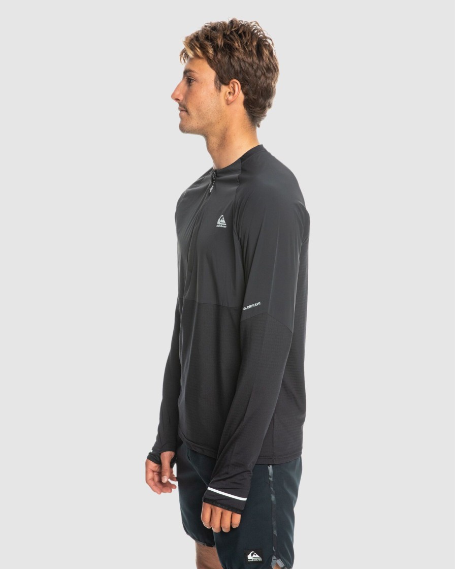 Men QUIKSILVER Knitwear | Mens Keep The Pace Long Sleeve T-Shirt