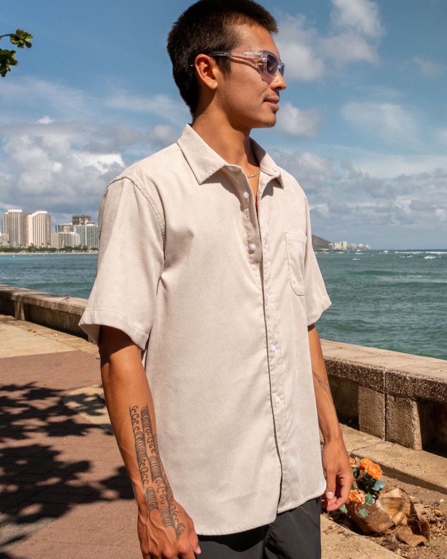 Men TOWN AND COUNTRY Shirts | Sds Whaler Cord Shirt - Stone