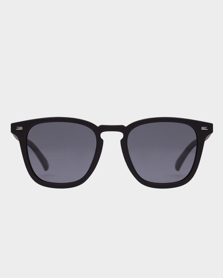 Men LE SPECS Sunglasses | No Biggie Black Rubber