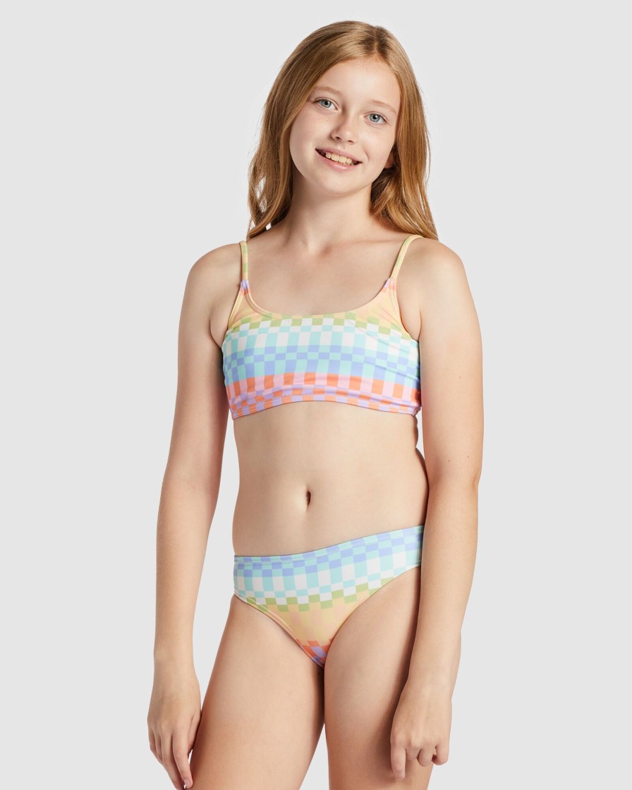 Youth BILLABONG Clothing | Paradise Check - Two Piece Trilet Bikini Set For Girls 4-14