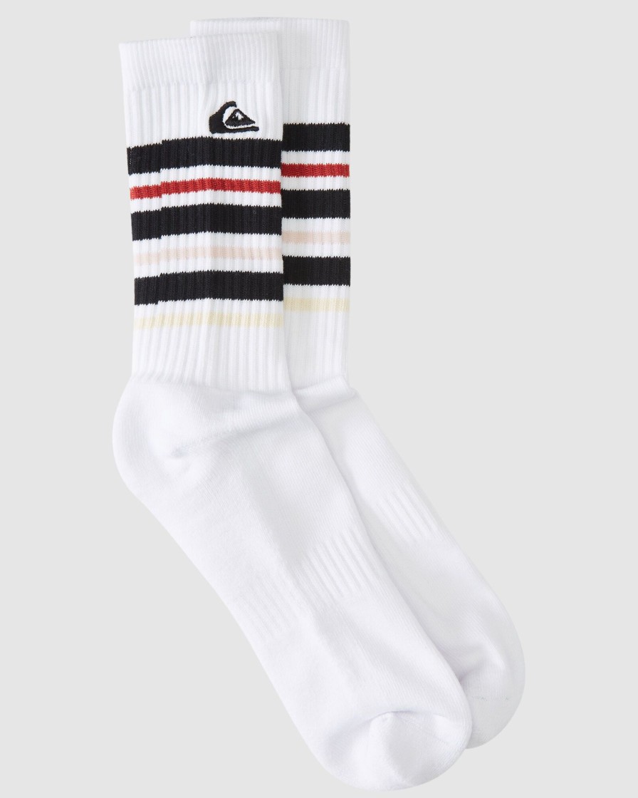 Men QUIKSILVER Socks & Underwear | Quiksilver 2Pk Crew E