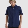 Men QUIKSILVER Shirts | Mens Streak Short Sleeve Shirt