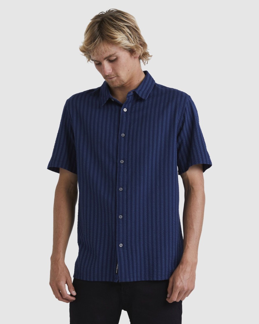 Men QUIKSILVER Shirts | Mens Streak Short Sleeve Shirt