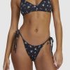 Women RVCA Bikini Bottoms | Sprinkle Skimpy Tie Side Bikini Bottom