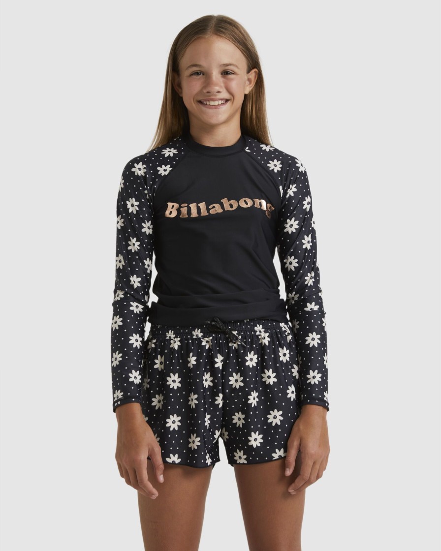 Youth BILLABONG Clothing | Girls 6-14 Flowers In The Sky Swim Shorts