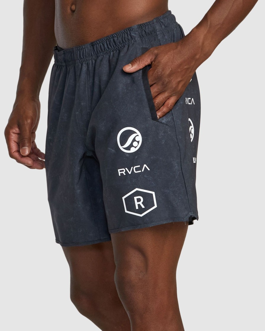 Men RVCA Shorts | Ruotolo Yogger Stretch 17" Technical Training Shorts