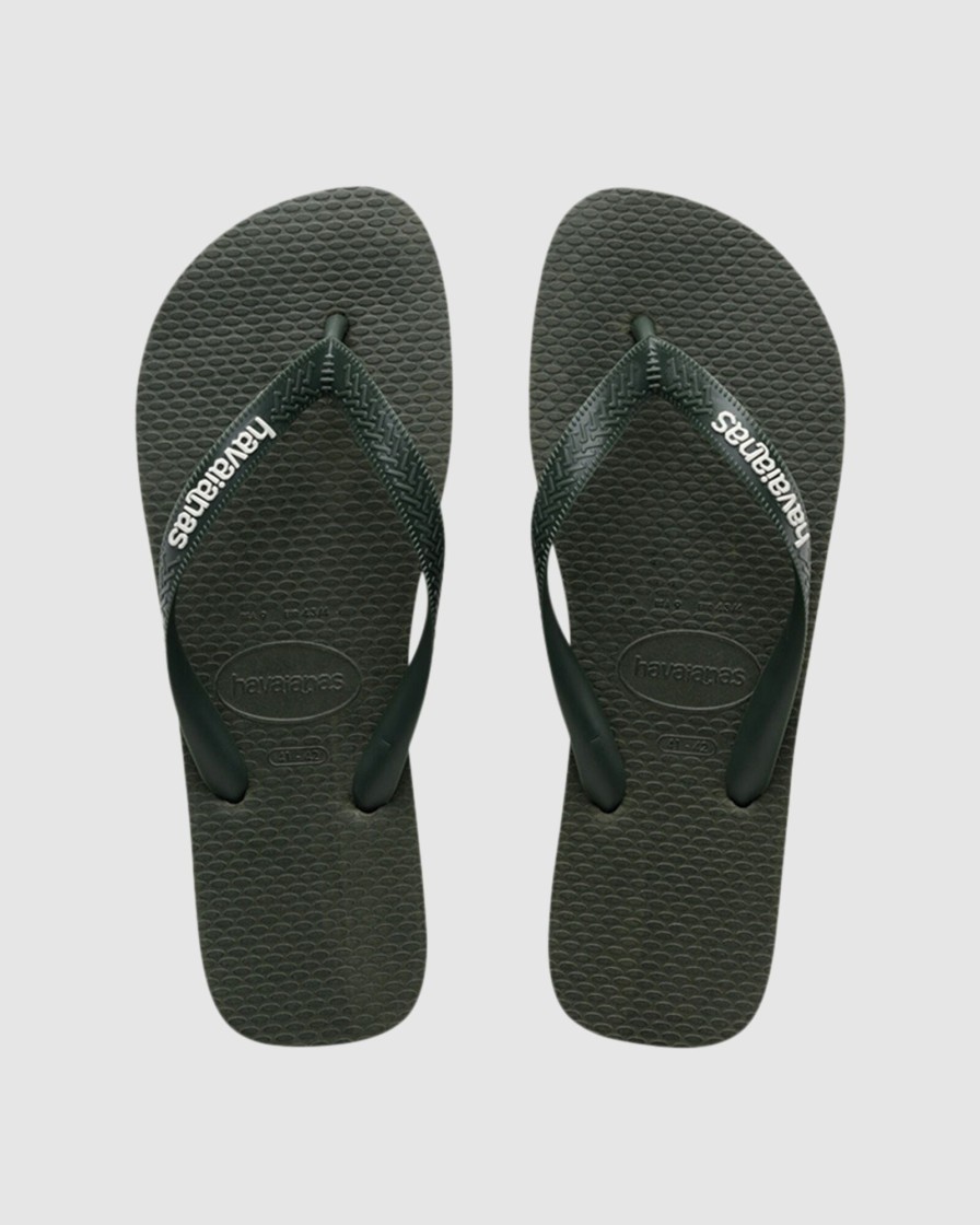 Youth HAVAIANAS Footwear | Kids Rubber Logo Olive Green