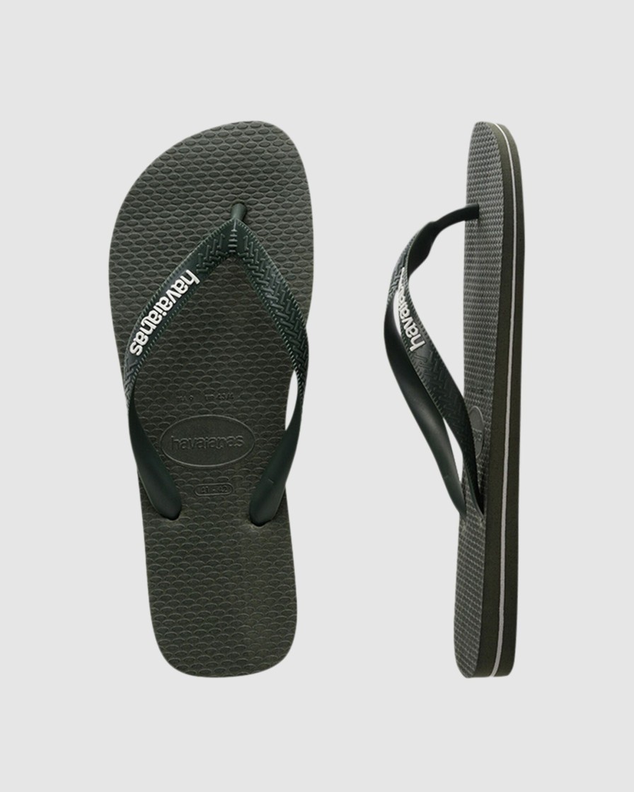 Youth HAVAIANAS Footwear | Kids Rubber Logo Olive Green