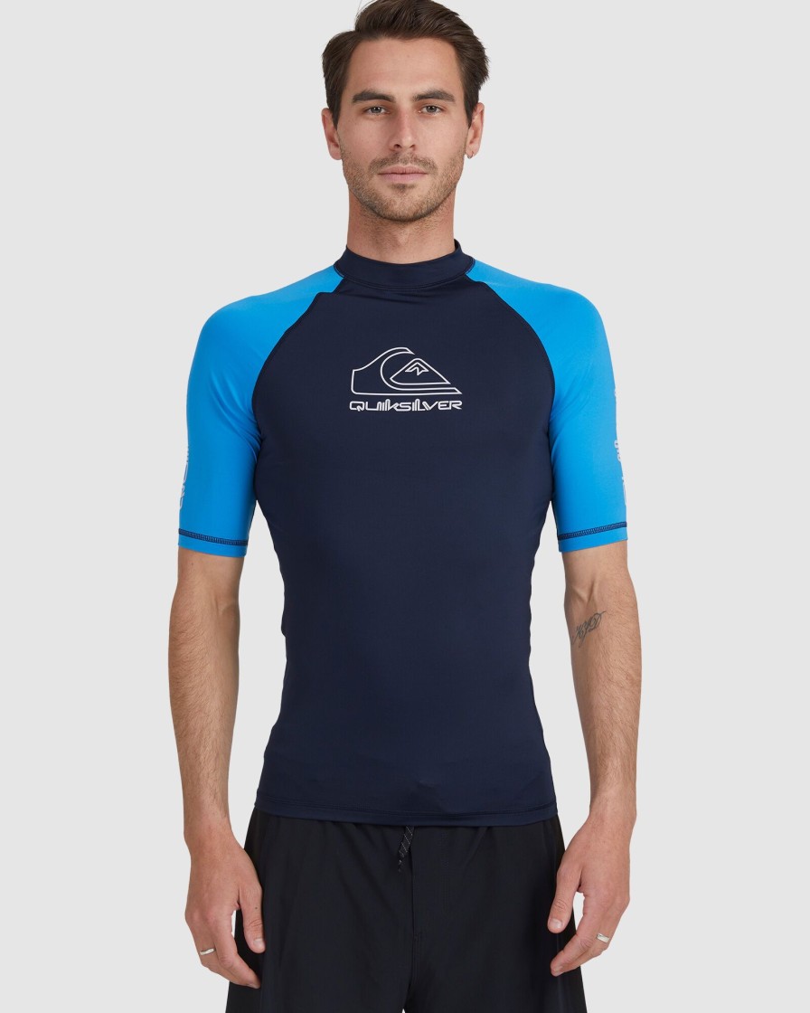 Men QUIKSILVER Rashvests | Mens On Tour Short Sleeve Rash Vest