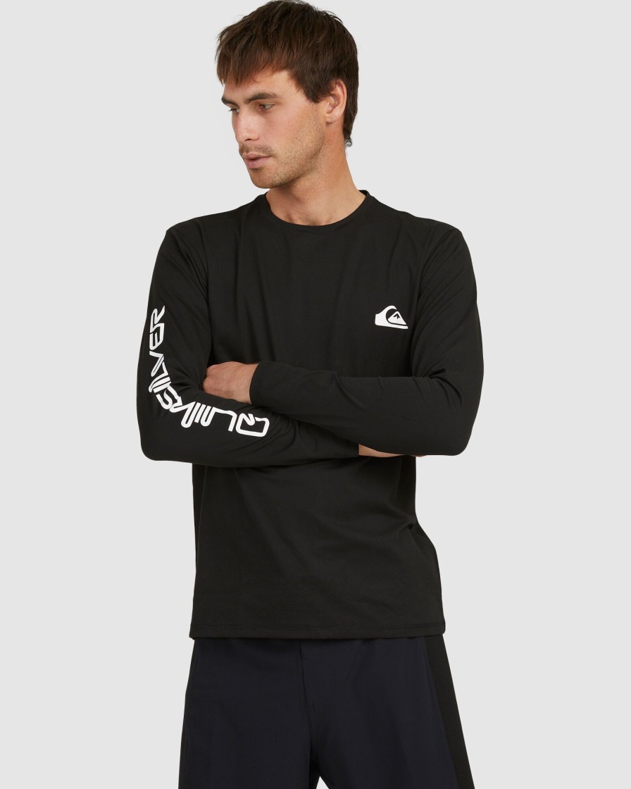 Men QUIKSILVER Rashvests | Mens Omni Session Long Sleeve Upf 50 Surf T-Shirt