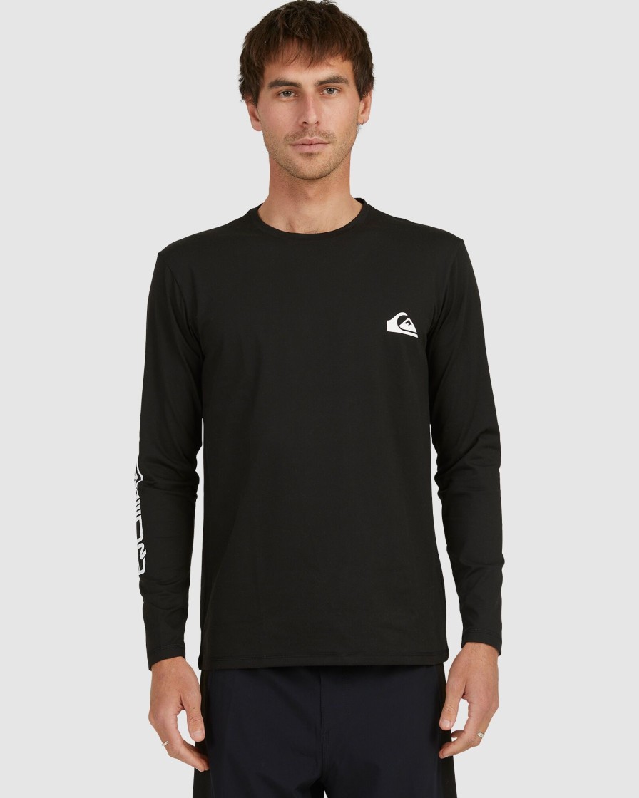 Men QUIKSILVER Rashvests | Mens Omni Session Long Sleeve Upf 50 Surf T-Shirt