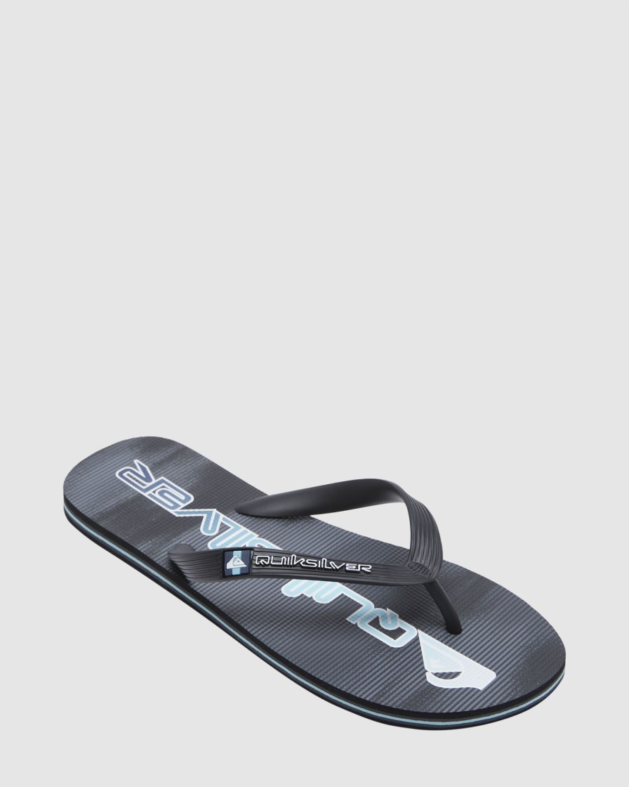 Men QUIKSILVER Thongs | Mens Molokai Word Flip-Flops