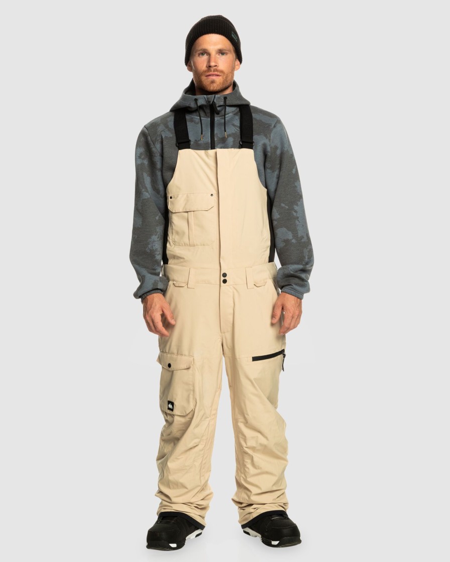 Men QUIKSILVER Pants | Mens Utility Technical Snow Bib Pants