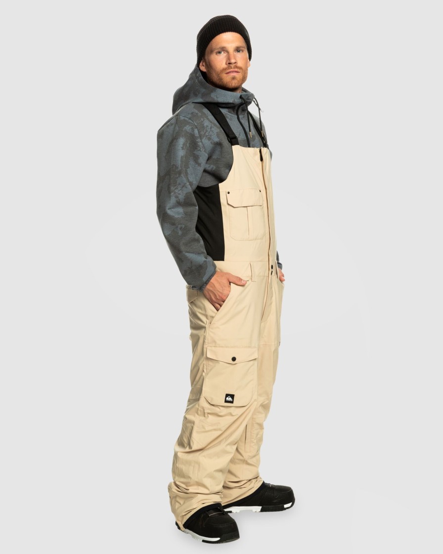 Men QUIKSILVER Pants | Mens Utility Technical Snow Bib Pants