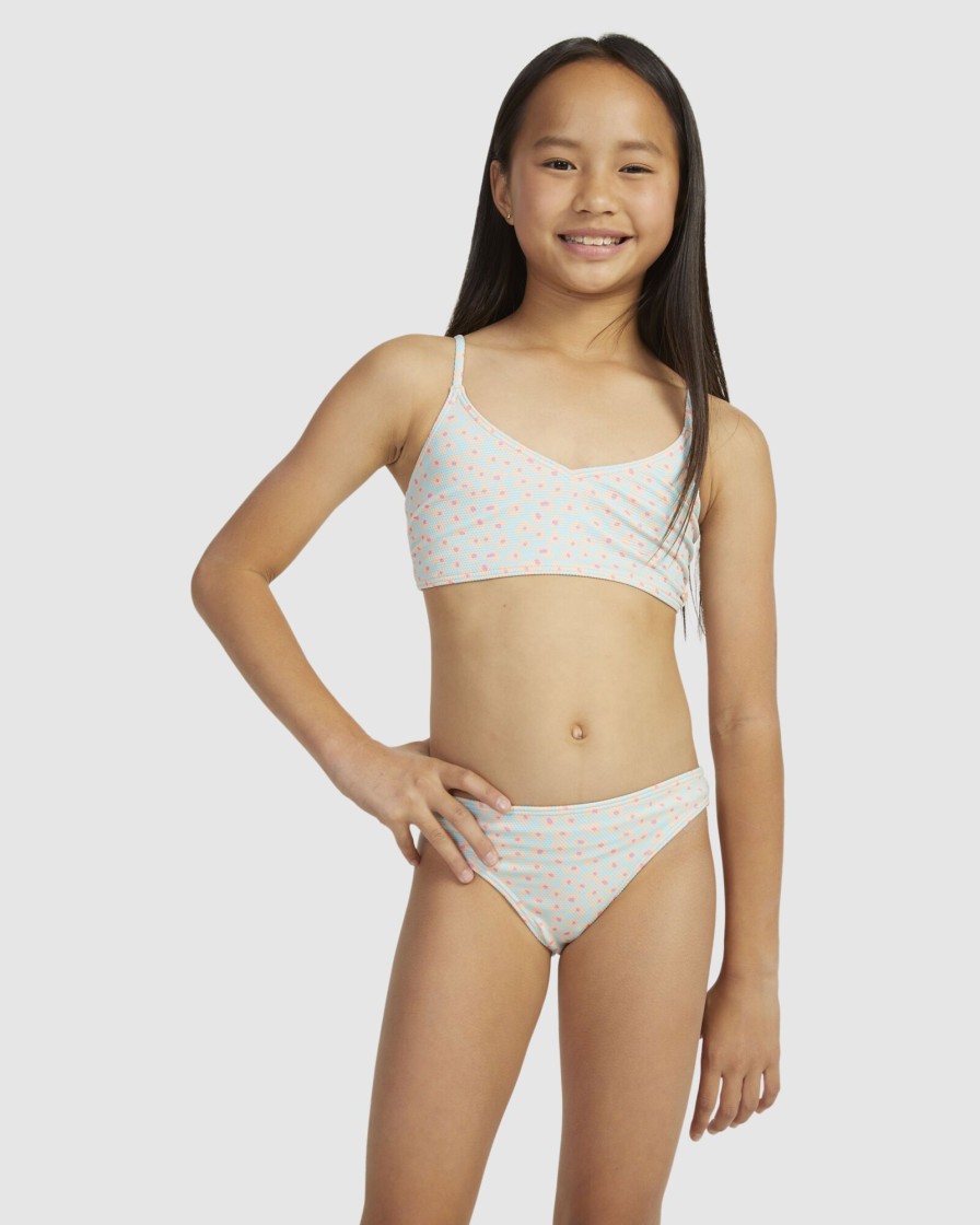 Youth ROXY Clothing | Girls 7-16 Flower Bed Crop Top Two-Piece Bikini Set