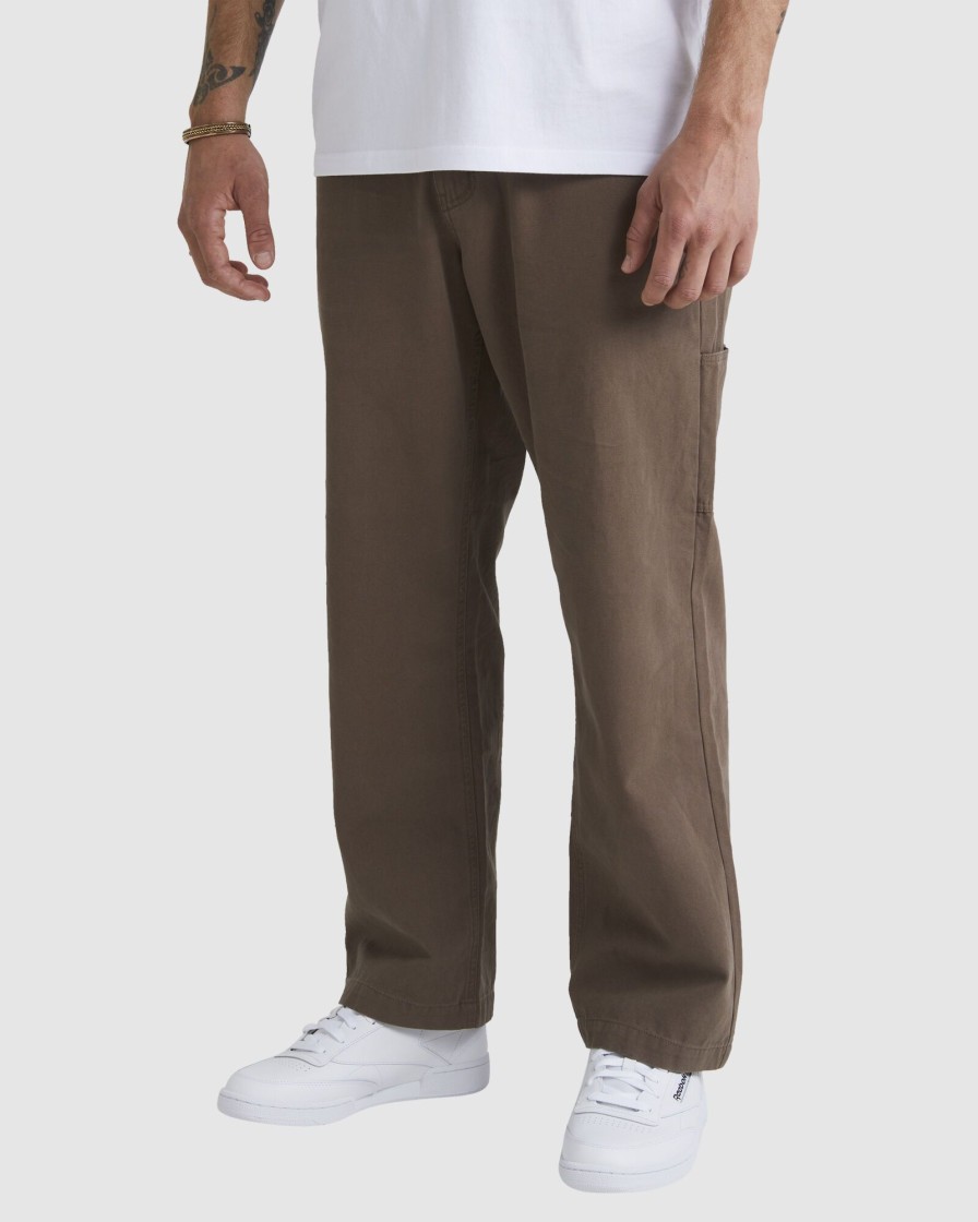 Men QUIKSILVER Pants | Mens Saturn Canvas Workwear Pants