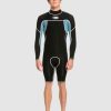 Men QUIKSILVER Wetsuits | Mens 2/2Mm Saturn Capsule Saturn Back-Zip Springsuit