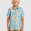 Youth QUIKSILVER Clothing | Boys 8-16 Tropical Floral Short Sleeve Shirt