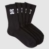 Men DC SHOES Socks & Underwear | Men'S Dc Shoes 5-Pack Crew Socks