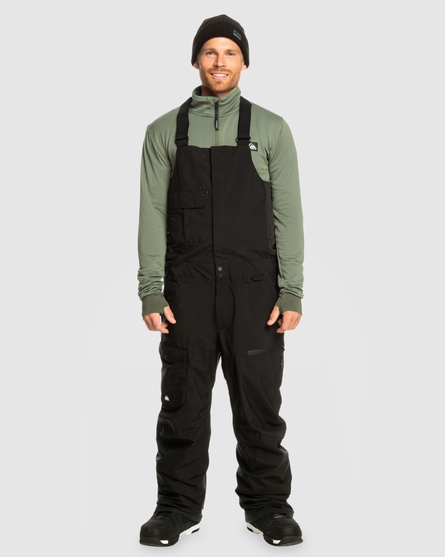 Men QUIKSILVER Pants | Mens Utility Technical Snow Bib Pants