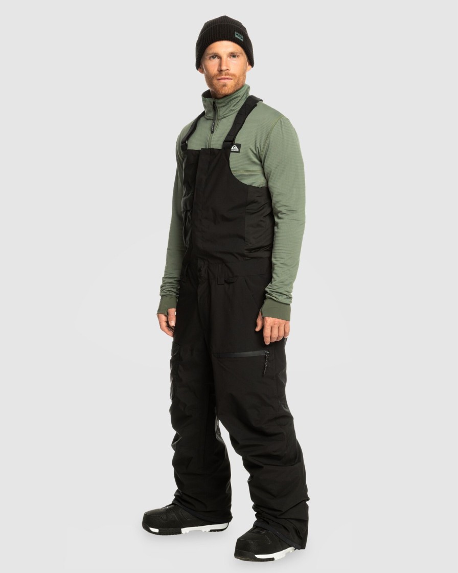 Men QUIKSILVER Pants | Mens Utility Technical Snow Bib Pants