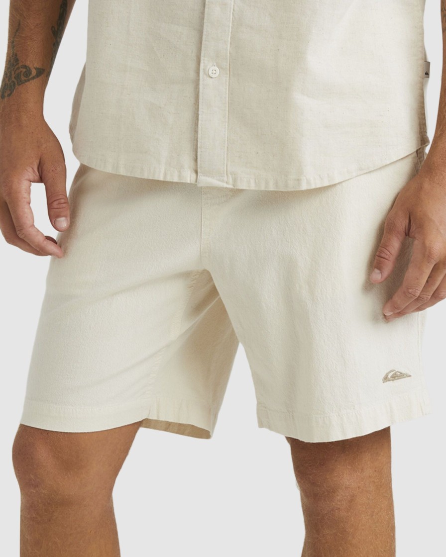 Men QUIKSILVER Shorts | Mens Palm Waves 17" Elasticated Walk Shorts