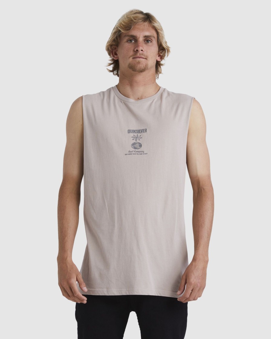 Men QUIKSILVER Singlets & Tanks | Mens Quik Ways Muscle T-Shirt