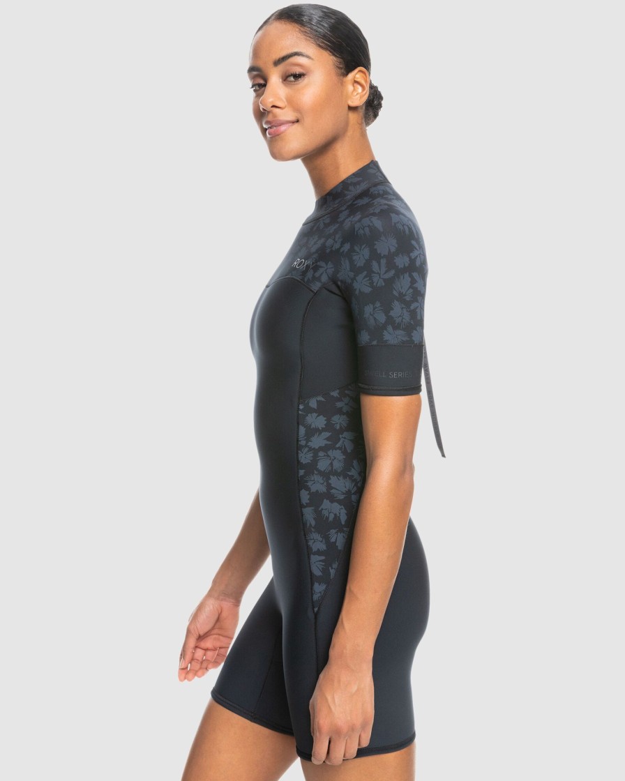 Women ROXY Wetsuits | Womens 2Mm Swell Series Short Sleeve Springsuit