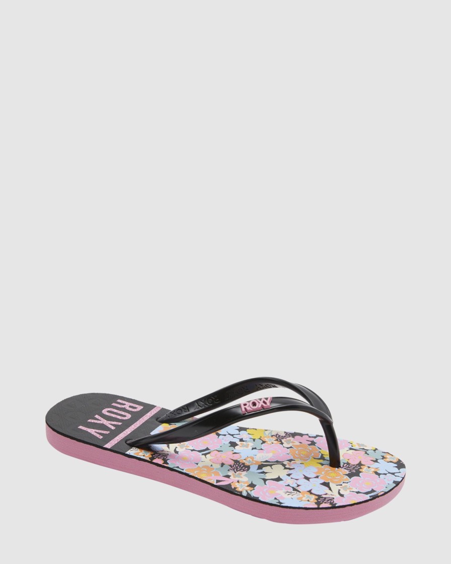 Youth ROXY Footwear | Girls Viva Stamp Sandals