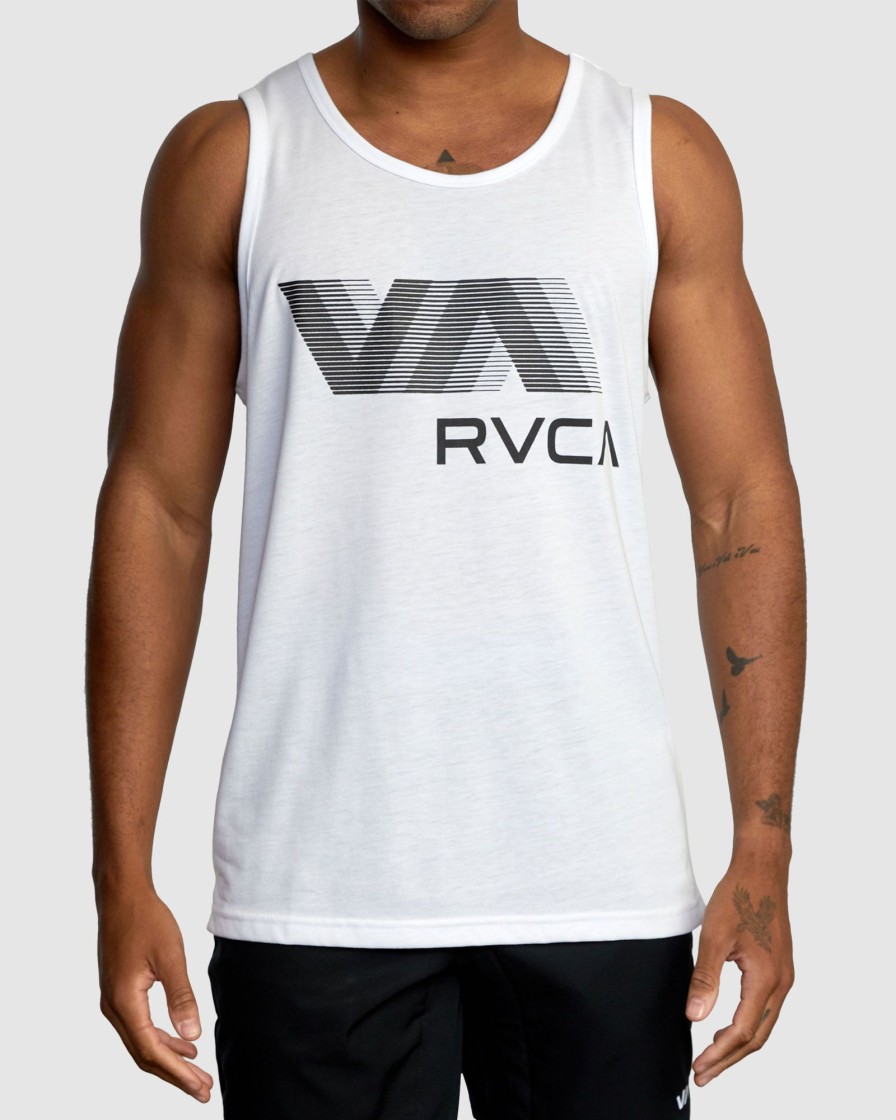 Men RVCA Singlets & Tanks | Va Rvca Blur Tank Top