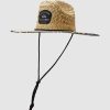 Men QUIKSILVER Headwear | Mens Waterman Outsider Straw Lifeguard Hat