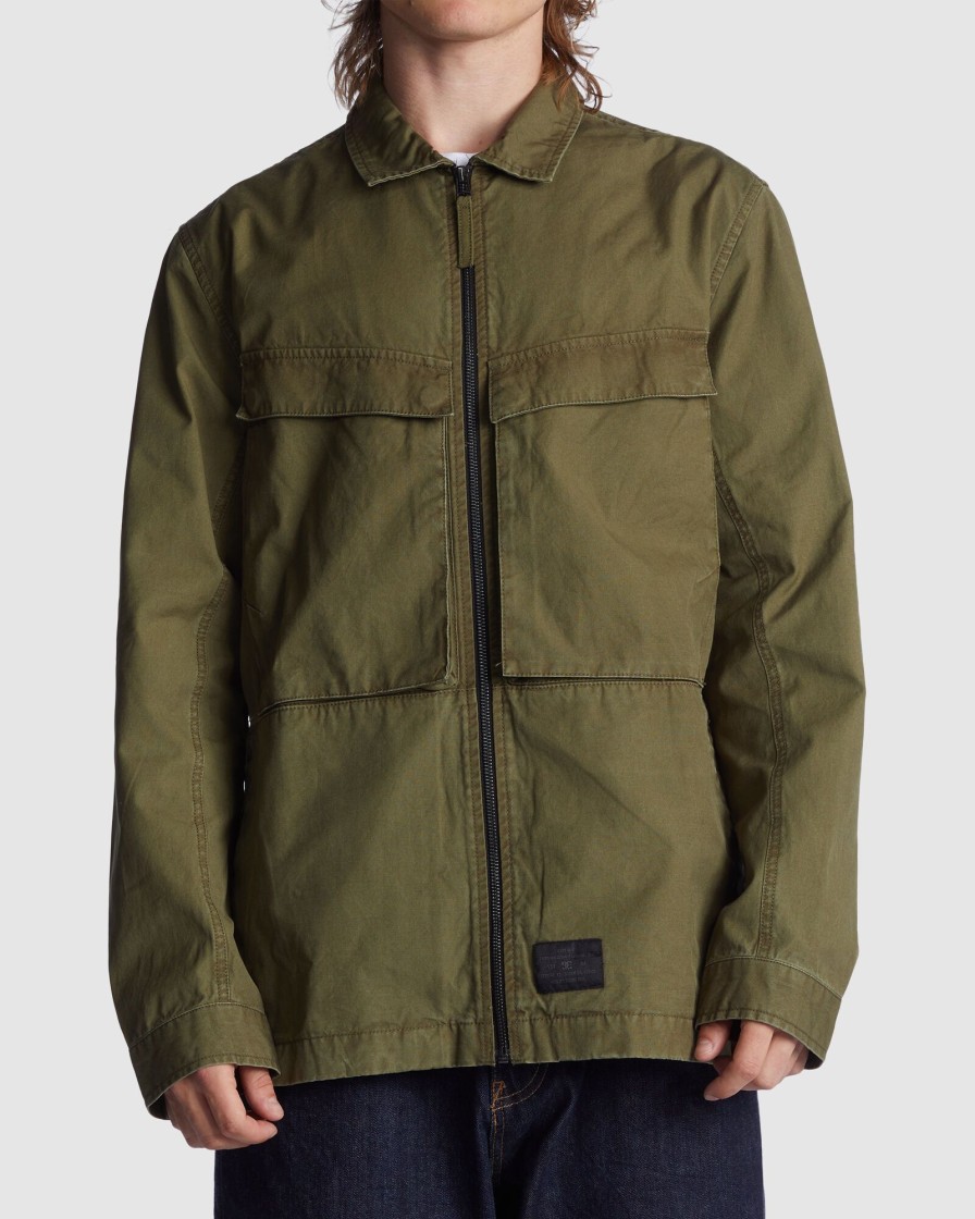 Men DC SHOES Jackets | Men'S The Major Long Sleeve Shirt Jacket