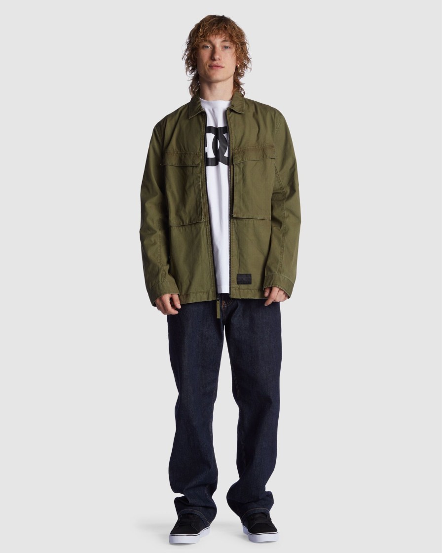 Men DC SHOES Jackets | Men'S The Major Long Sleeve Shirt Jacket