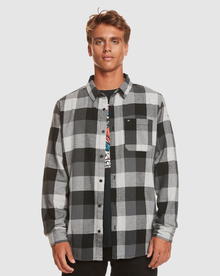 Men QUIKSILVER Shirts | Mens Motherfly Long Sleeve Shirt