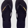 Women HAVAIANAS Casual | Slim Metal Logo Black/Gold