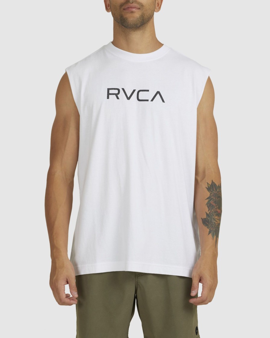 Men RVCA Singlets & Tanks | Big Rvca Washed Muscle